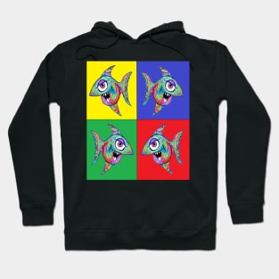 pop art brilliant graffiti fish Hoodie